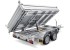 Humbaur 3 Seiten Kipper 314x175x35cm 3500KG HTK3500.31 E Pumpe & Hand